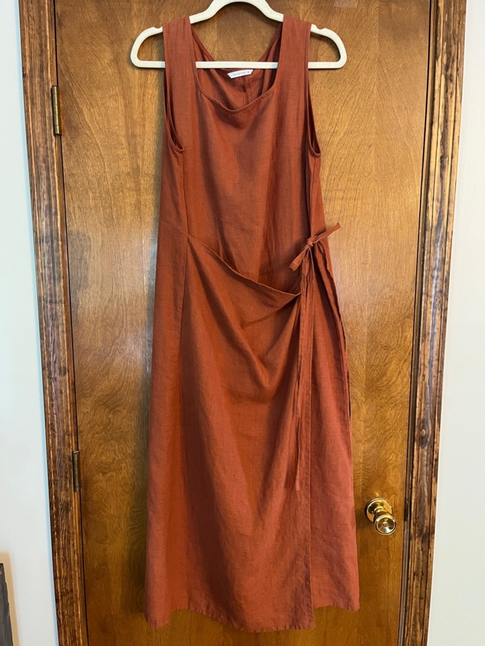 Linenfox Terracotta Linen Dress